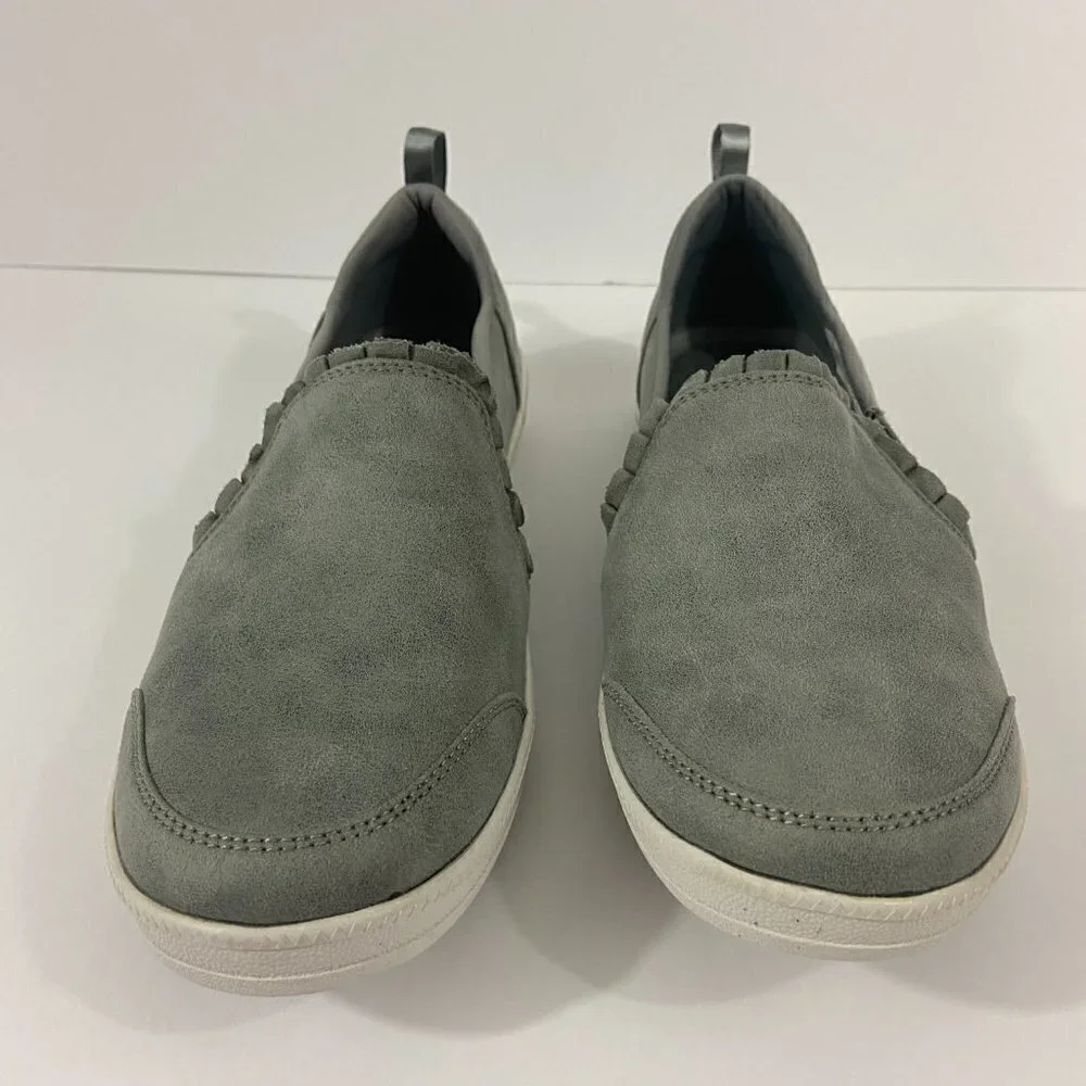 Skechers Women's Slip-on Classic Fit Shoes Air Cooled Memory Foam Grey Size 9